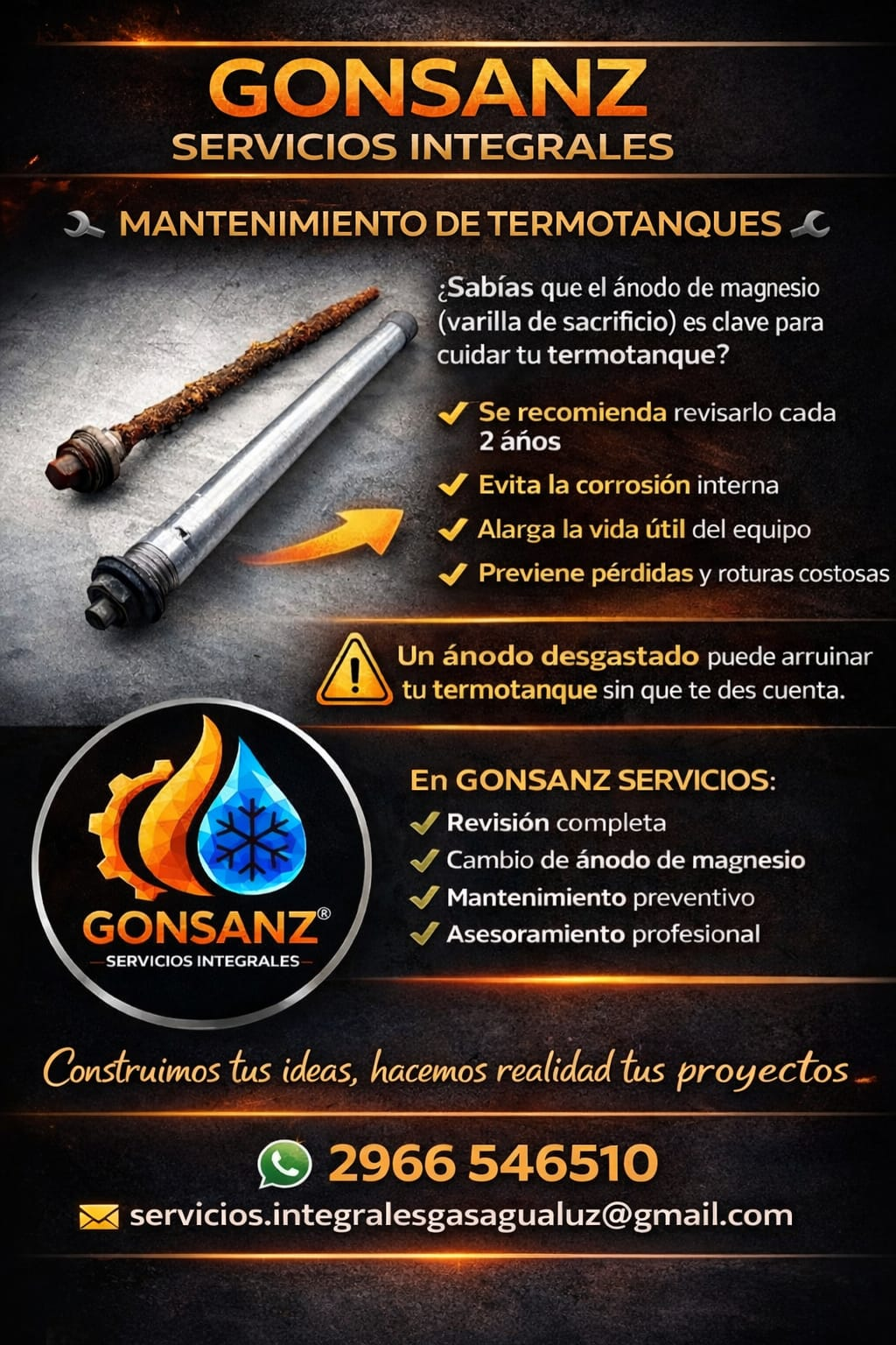 Flyer: Mantenimiento de termotanques